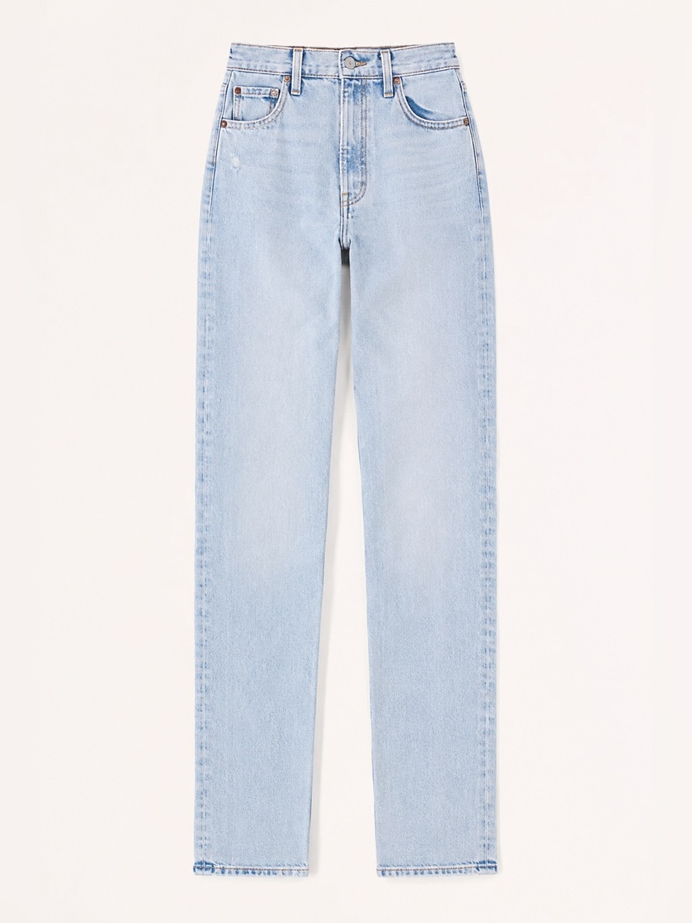 Abercrombie 90s Slim Straight Ultra High Rise Light Wash - 27L